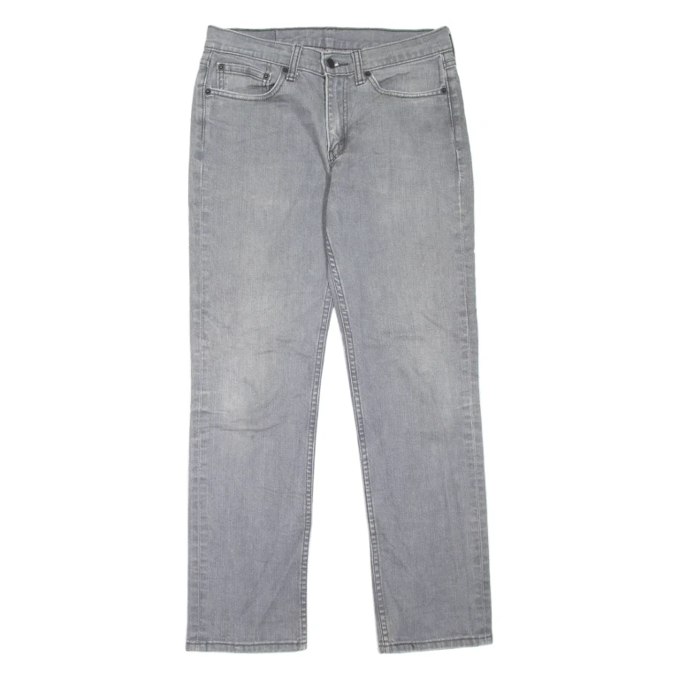 LEVI'S 514 Jeans Mens Grey Slim Straight W32 L32