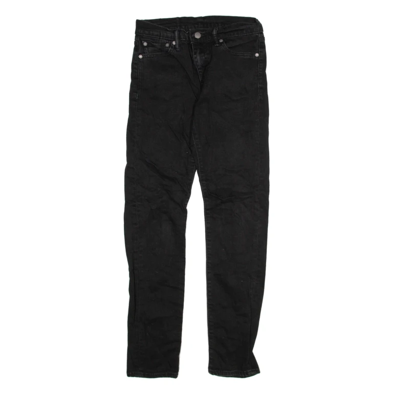 LEVI'S 510 Jeans Mens Black Slim Skinny W28 L32