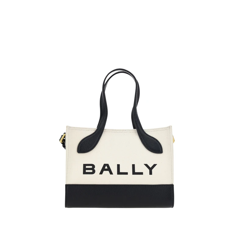White And Black Leather Mini Handbag Bag - Women