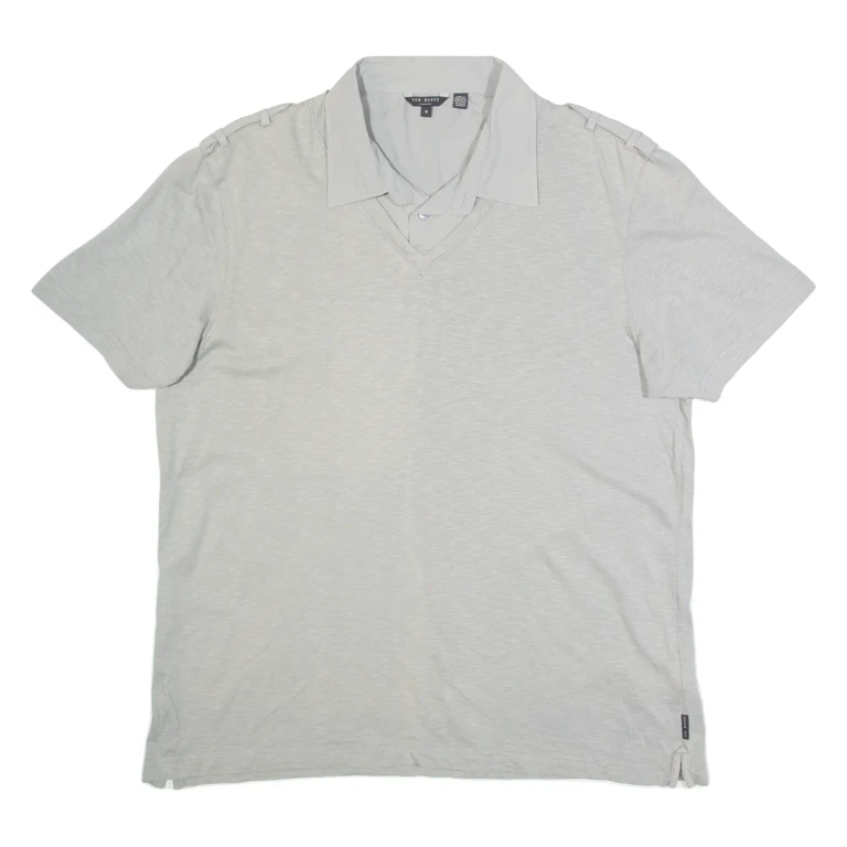 TED BAKER Mens Polo Shirt Grey L