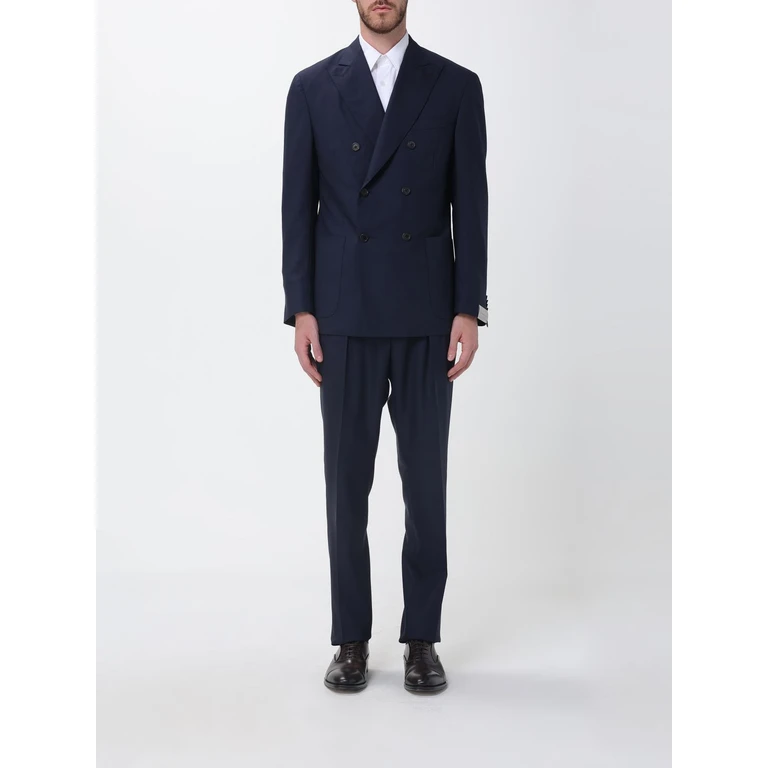 Double-Breasted Virgin Wool Suit (27NG012718489001)