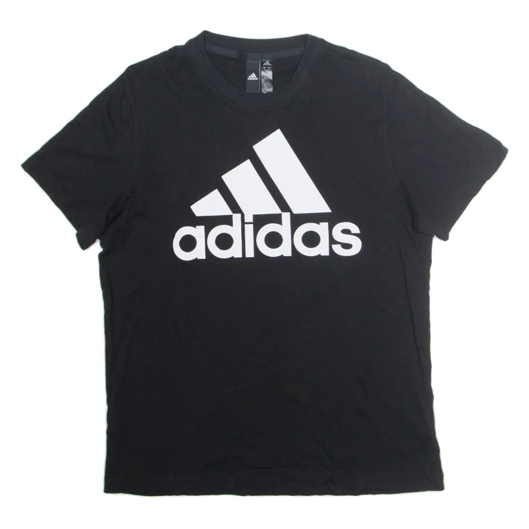 ADIDAS Mens T-Shirt Black M