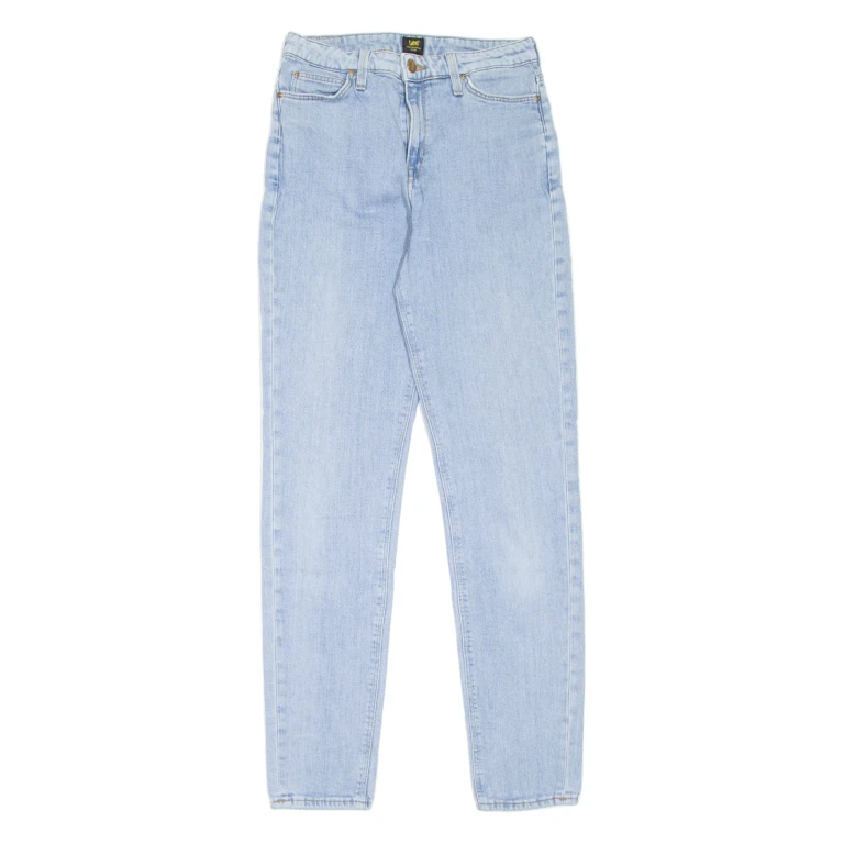 LEE Womens Jeans Blue Regular Mom W27 L33