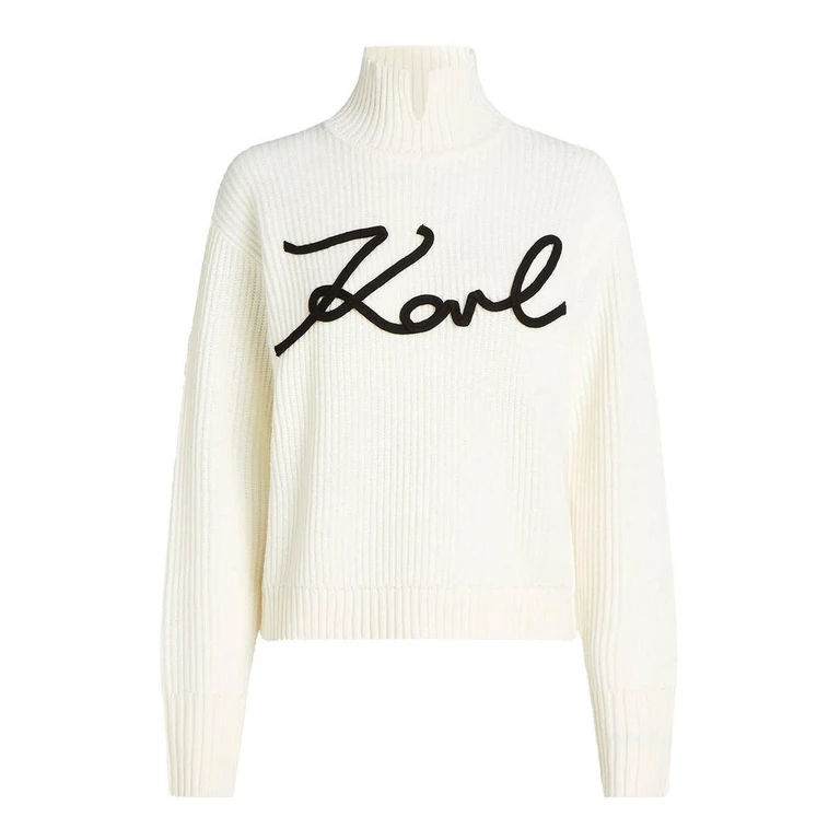Karl Lagerfeld Pull Col Rond - Blanc (246W2000101)