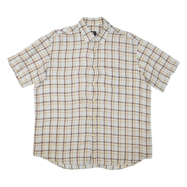 BOGNER Mens Shirt Brown Check XL
