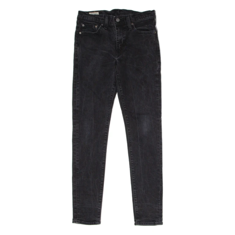 LEVI'S BIG E Mens Jeans Black Regular Skinny Stone Wash W29 L32