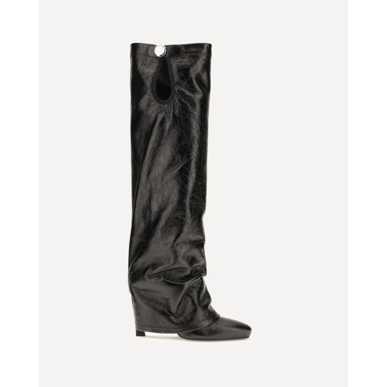 Knee-high eco-leather Boots Female 37