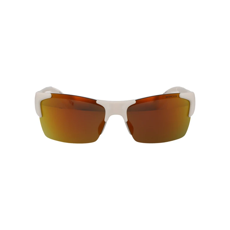 Moncler Ml0282 21g Bianco Lucido Acetate Sunglasses - Men