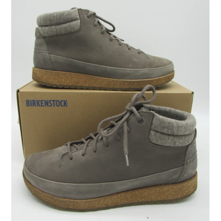Unisex Honnef High Nubuck Leather Gray Tuape