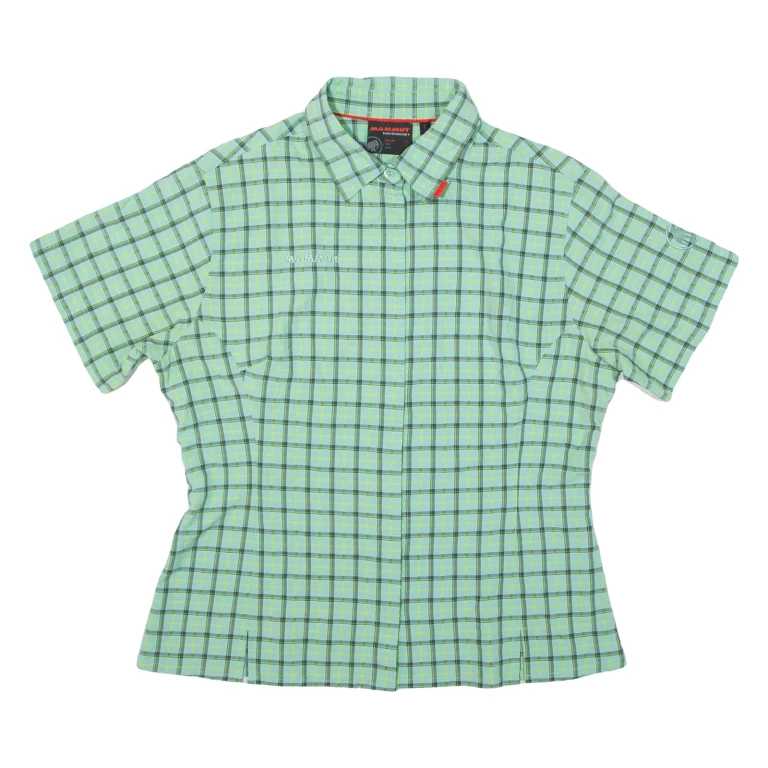 MAMMUT Womens Shirt Green Check L