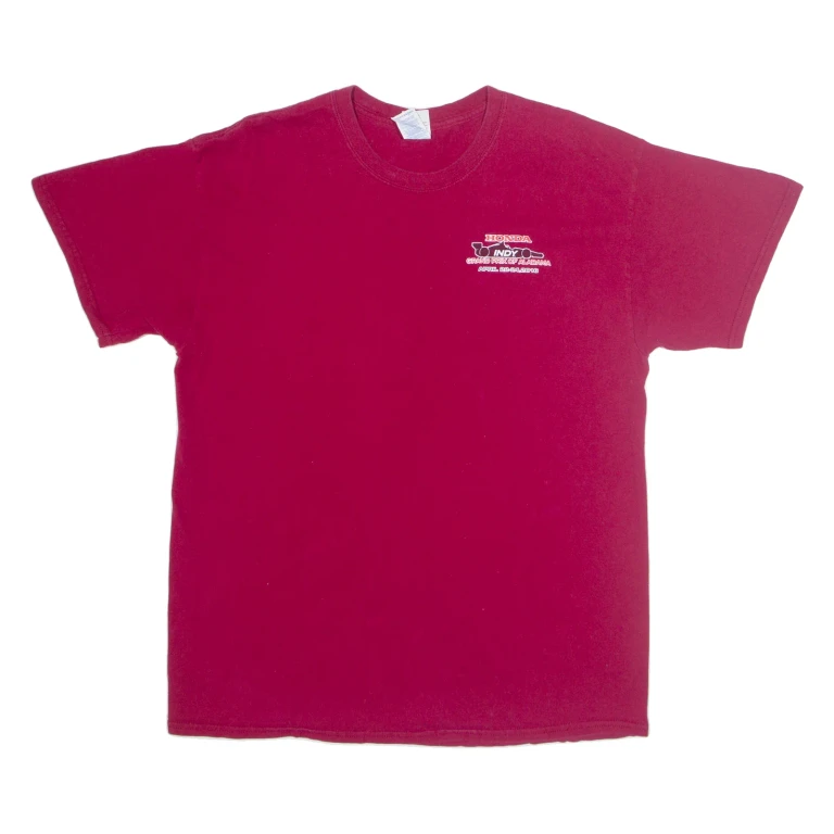 GILDAN Honda Inyd Mens T-Shirt Maroon USA L