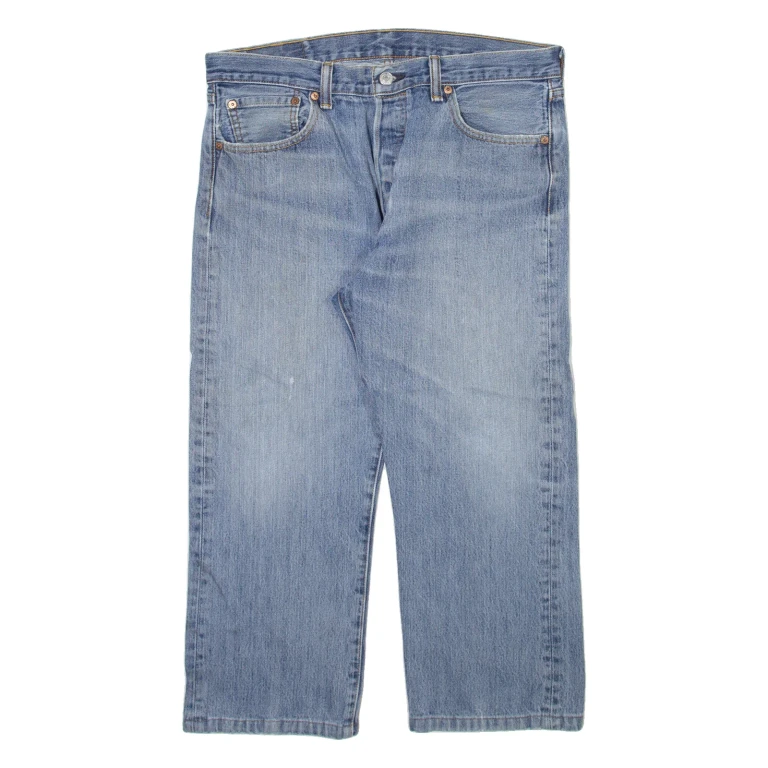 LEVI'S 501 Jeans Mens Blue Regular Straight W34 L23