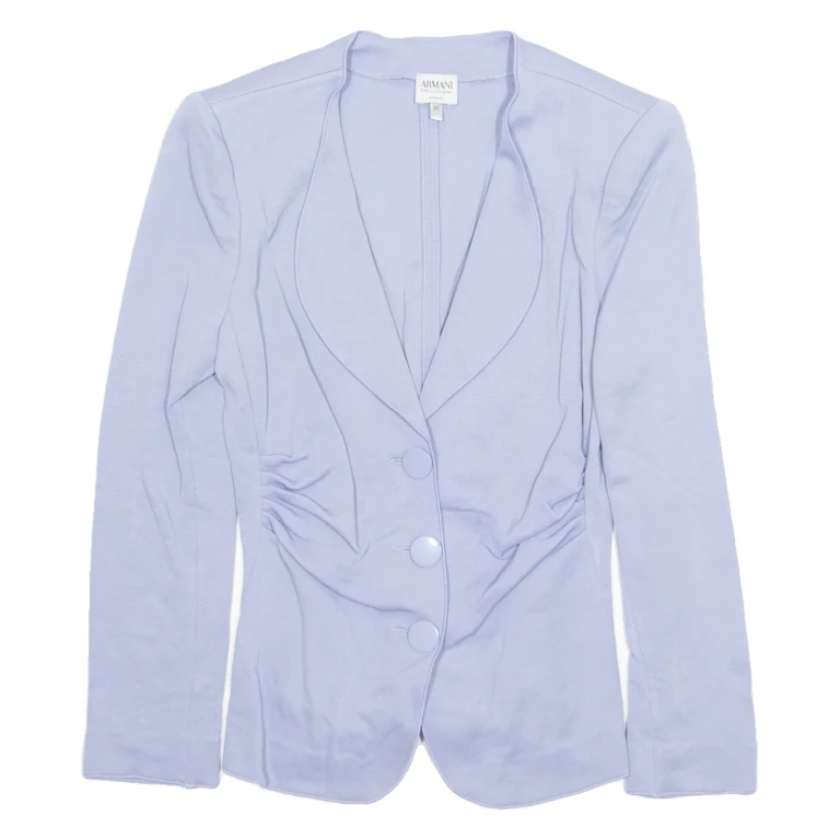 ARMANI COLLEZIONI Stretch Womens Blazer Jacket Blue Viscose M