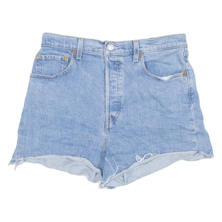 LEVI'S BIG E Womens Denim Shorts Blue M W30