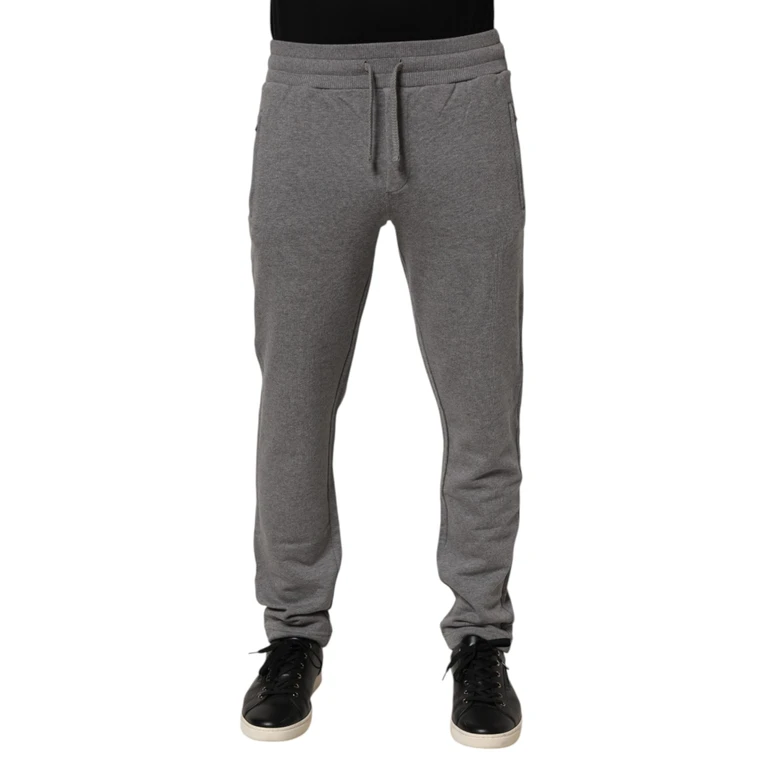 Dolce & Gabbana Cotton Jogger Sweatpants Trouser Gray - Men