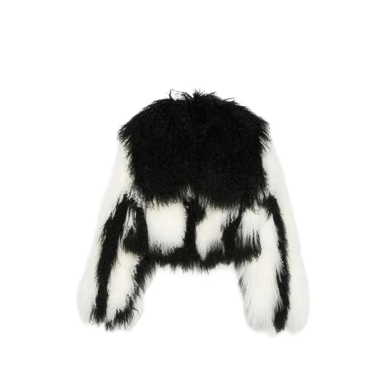 Patterned Shearling Jacket