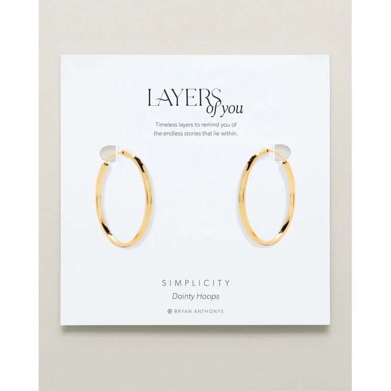 Simplicity Dainty Hoop Earrings