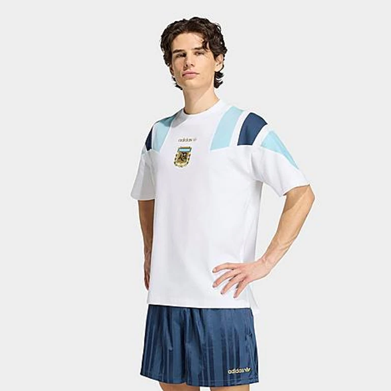 adidas Men's Originals Argentina EQT T-Shirt in White Size: Small