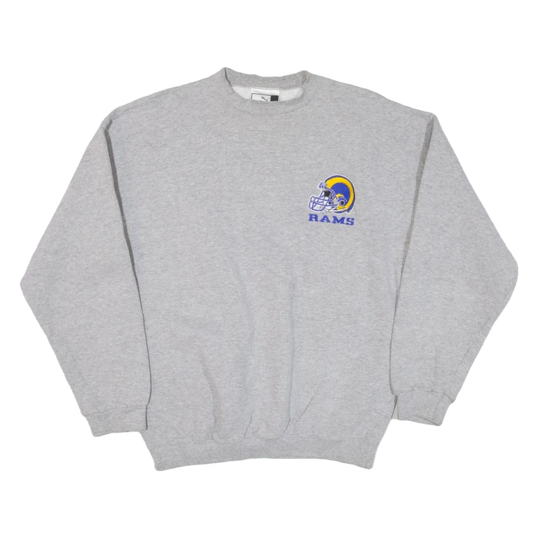 PUMA Rams Mens Sweatshirt Grey USA L