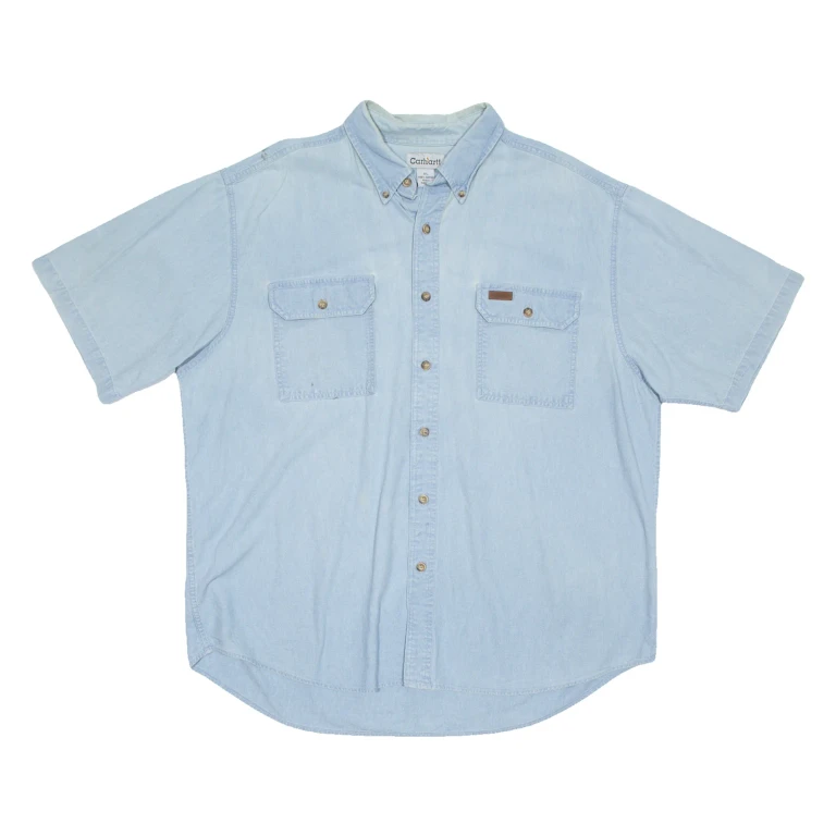 CARHARTT Mens Worker Shirt Blue XL