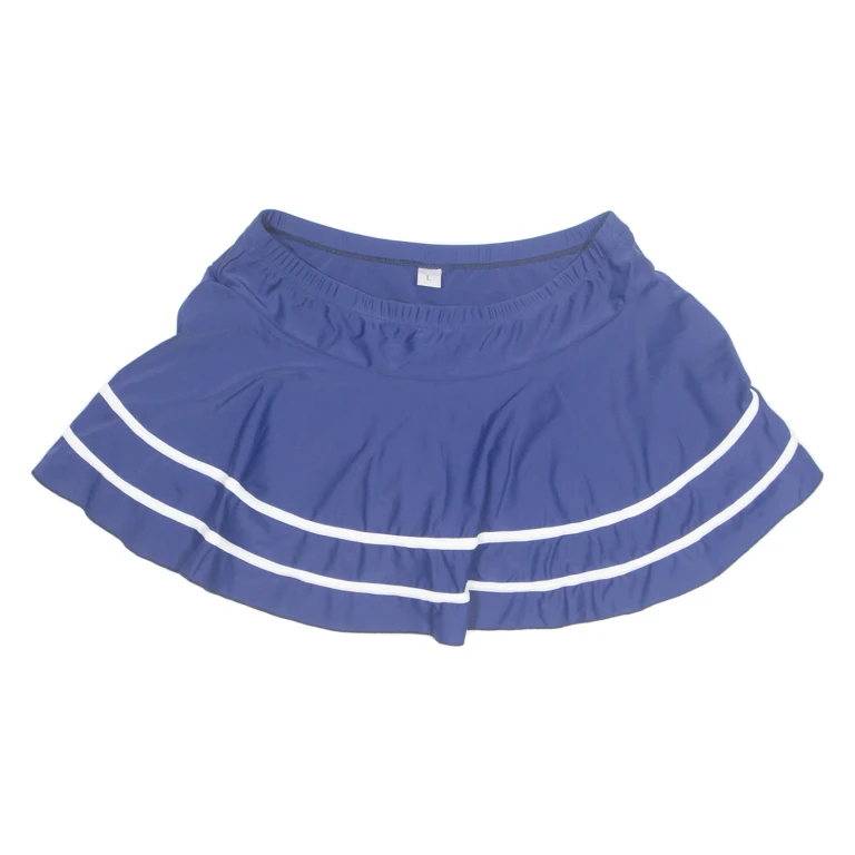 Womens Skort Skirt Blue Short L