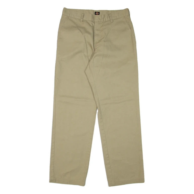 DICKIES Workwear Mens Trousers Green Regular Straight W30 L30