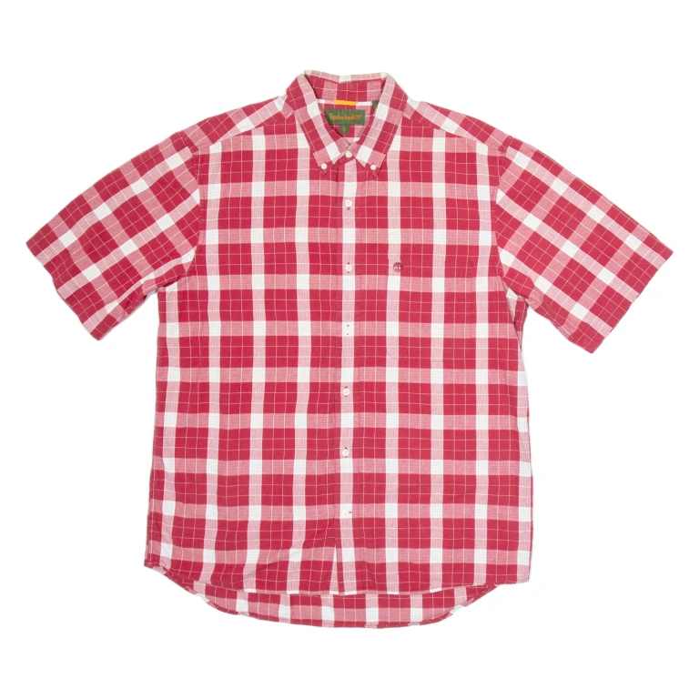 TIMBERLAND Mens Shirt Red Check XL
