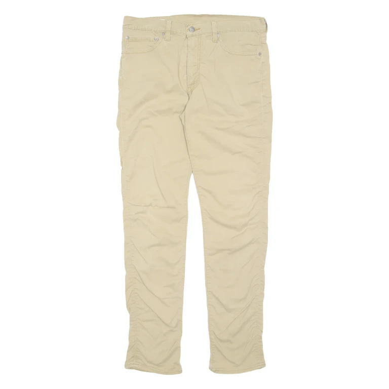LEVI'S Mens Trousers Beige Regular Tapered W34 L32