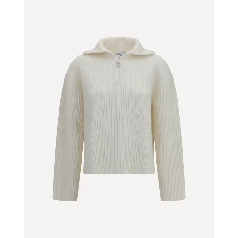 COURRÈGES Ribbed zip Sweater Female XS