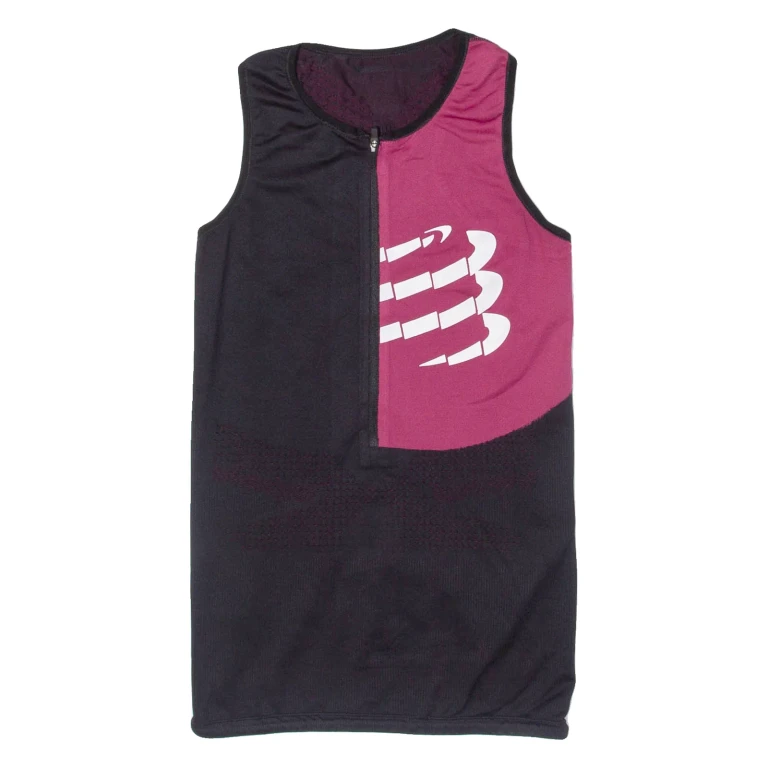Cycling Womens Jersey Black Sleeveless 1/2 Zip S