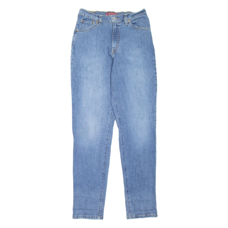 LEVI'S 512 Womens Jeans Blue Regular Mom Stone Wash W28 L32