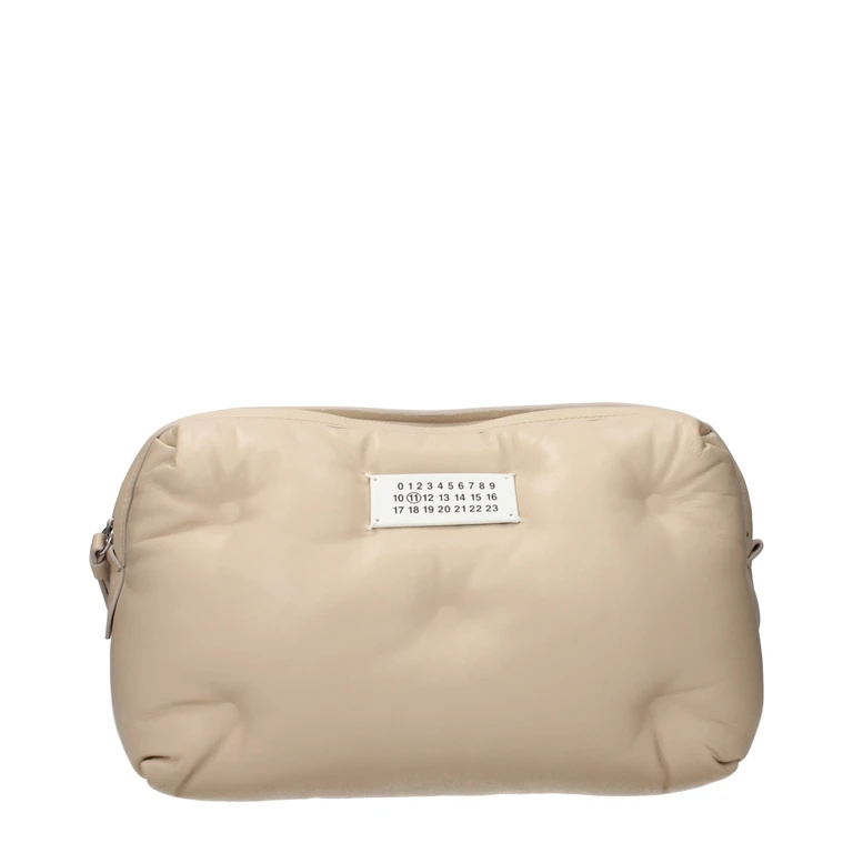 Maison Margiela Beige Leather Clutch Bag - Women