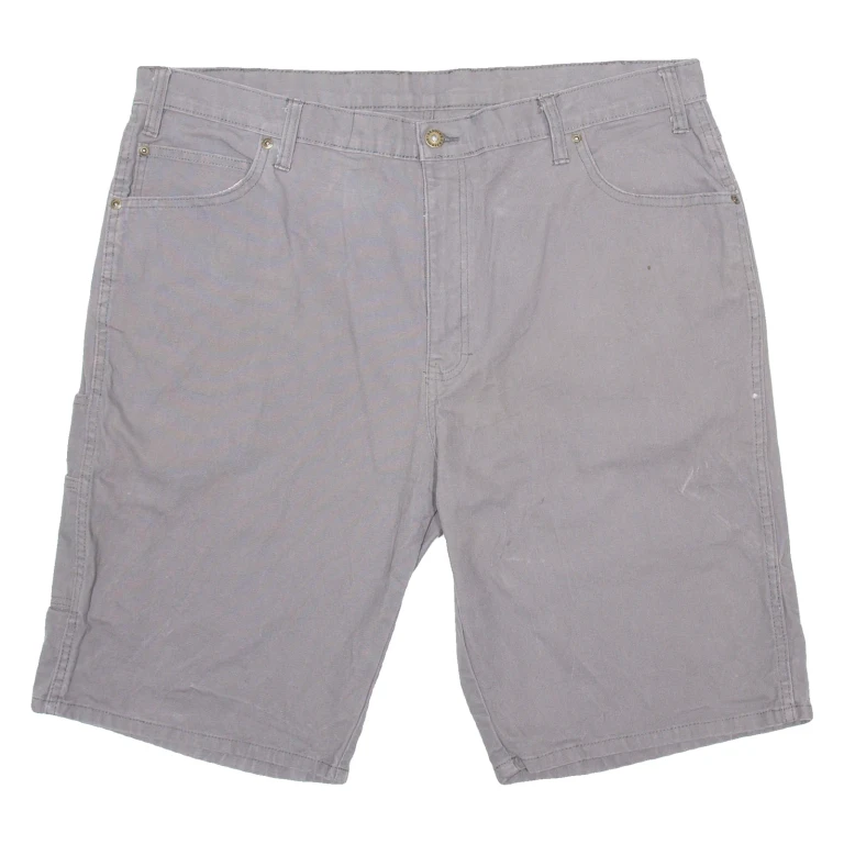 DICKIES Mens Workwear Shorts Grey Relaxed XL W40
