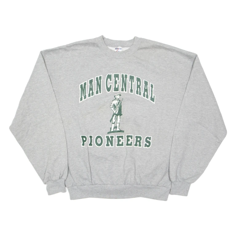 JERZEES Man Central Pioneers Mens Sweatshirt Grey XL