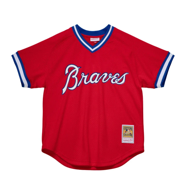 Men's MLB Authentic Bp Jersey - Pullover Braves 1980 Dale Murphy