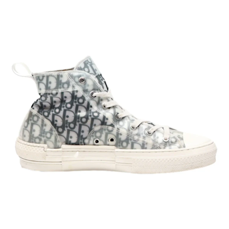 DIOR High Top Trainers Grey Synthetic Mens UK 9