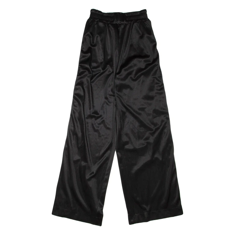 DIESEL Side Poppers Mens Sweatpants Black Wide-Leg S W24 L30