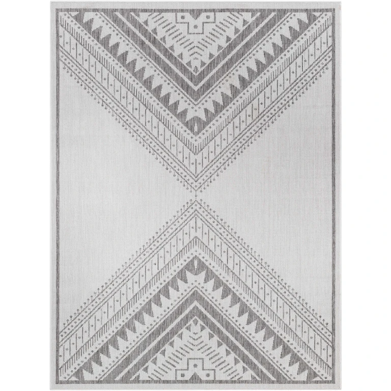 Deana Light Gray Outdoor Area Rug - Clearance
