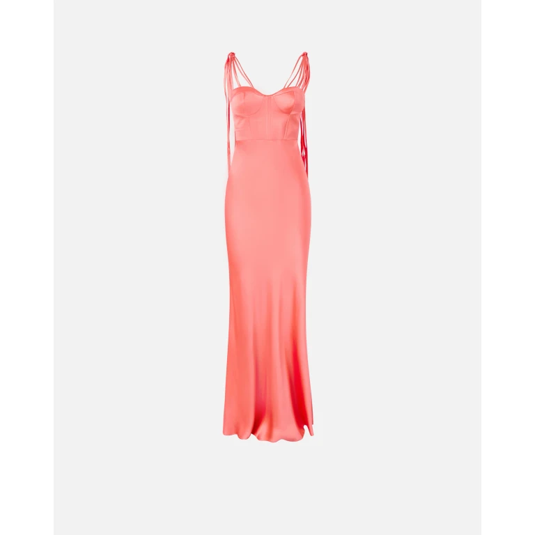 Pinko - Robe longue élégante en satin brillant - 36