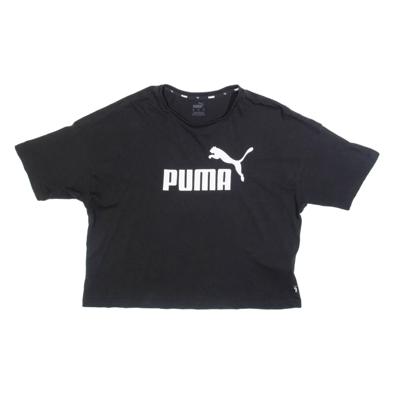 PUMA Cropped Womens T-Shirt Black M