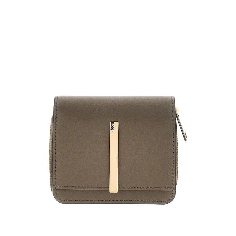 TODS Leather small bi-fold wallet Woman One Size