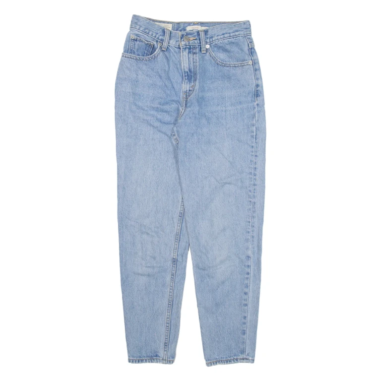 LEVI'S BIG E Womens Jeans Blue Regular Mom W24 L25
