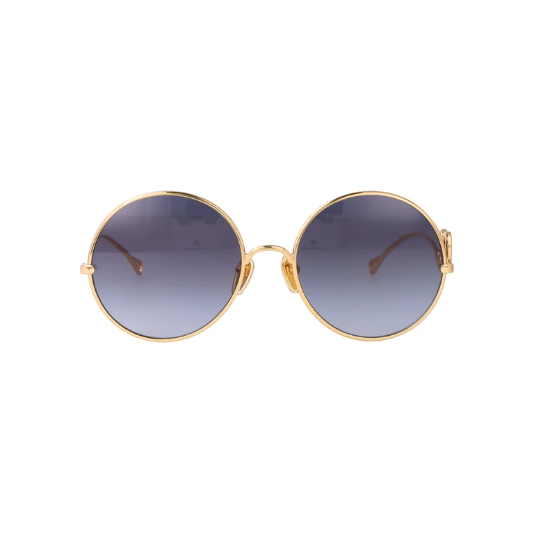 Chloé Ch0372s 004 Gold-gold-violet Metal Sunglasses - Women