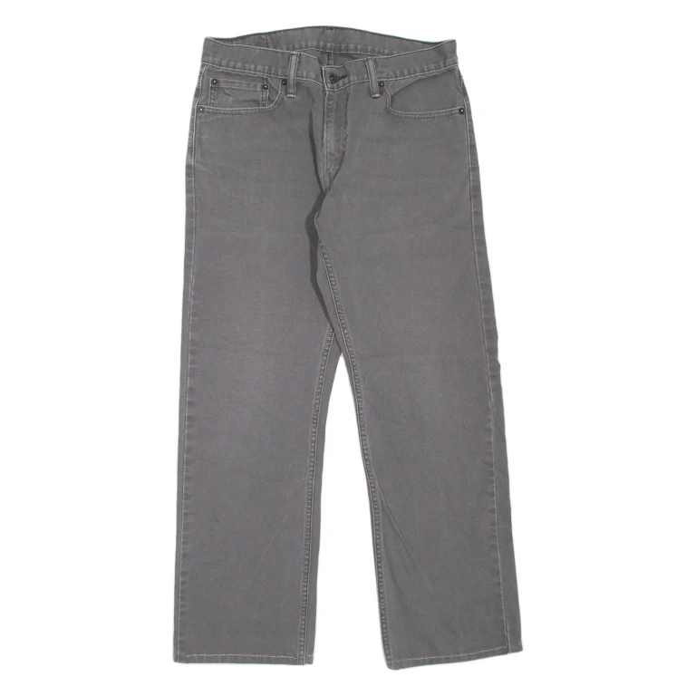 LEVI'S 514 Jeans Mens Grey Slim Straight W33 L28