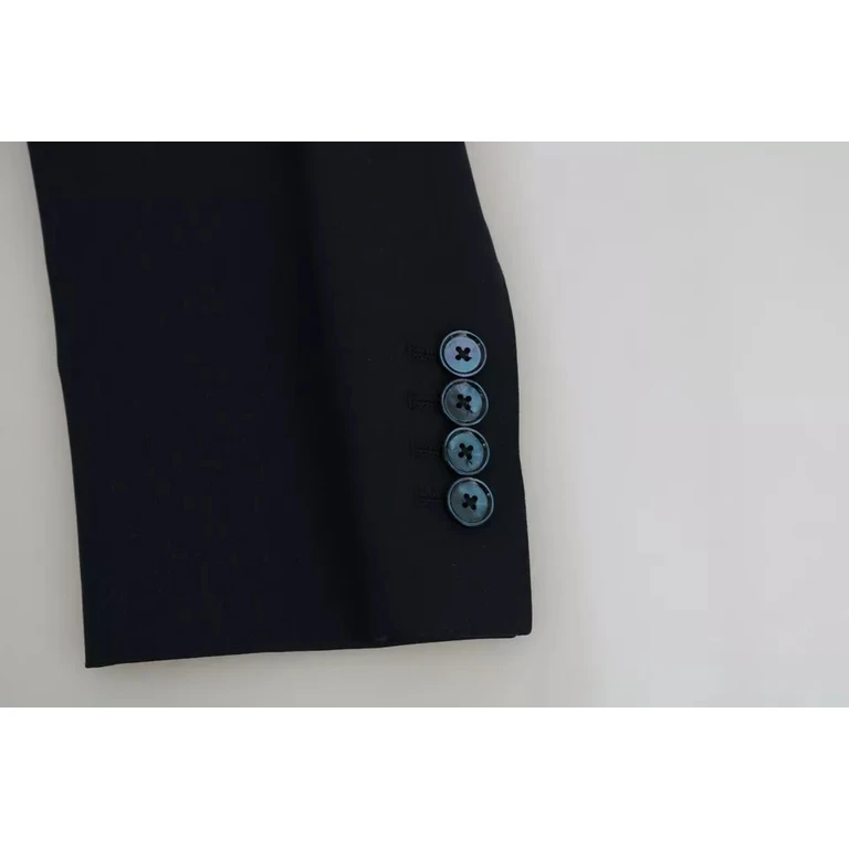 Dolce & Gabbana Blue Wool Martini Blazer Vest 2 Piece Clothing - Men