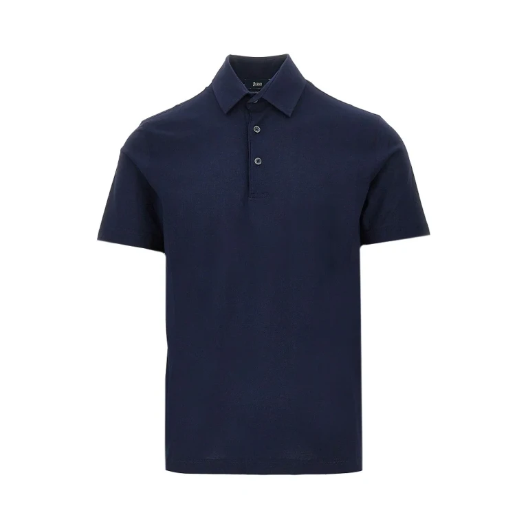 Crepe voile jersey polo shirt Man 48