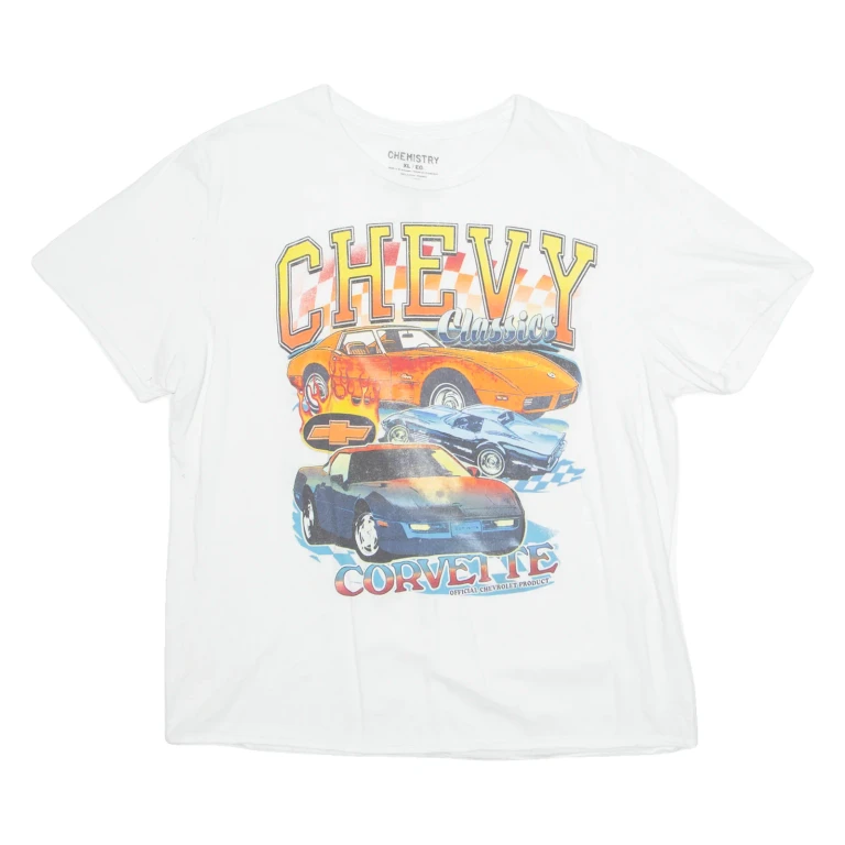 CHEMISTRY Chevy Classics Mens T-Shirt White XL