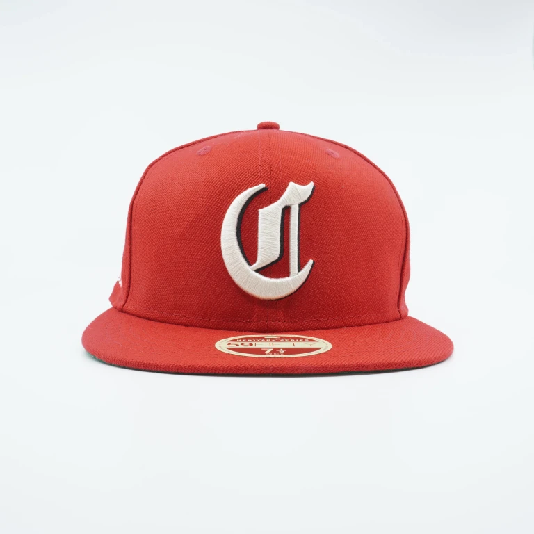 Men's MLB Cincinnati Reds 5950 Fitted Heritage Gothic Logo-Red