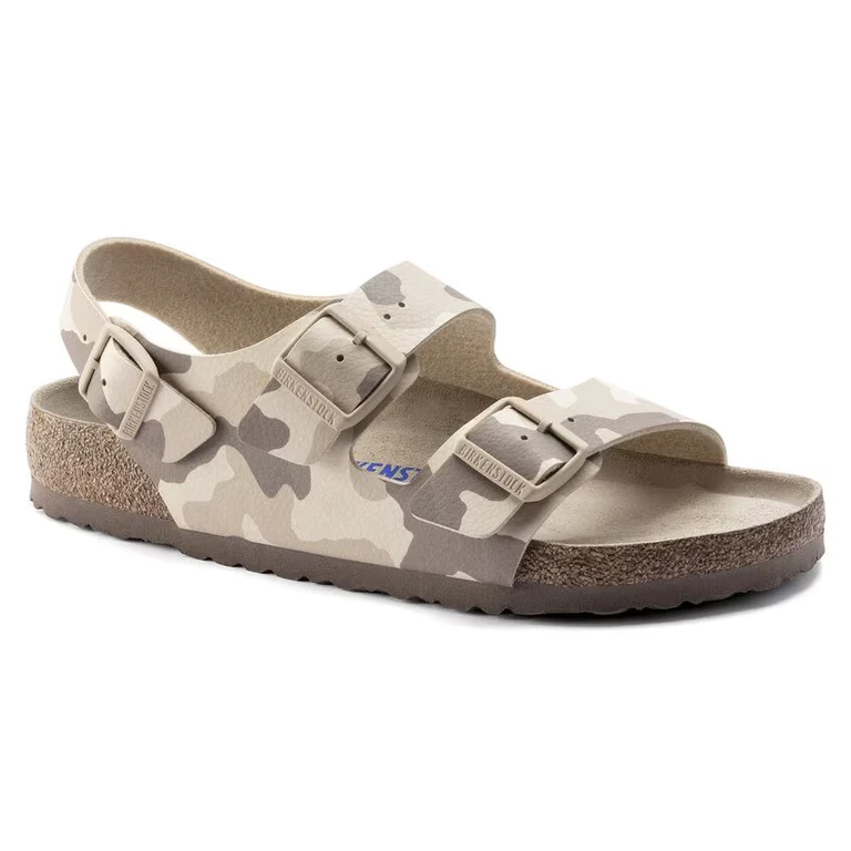 Milano Soft Footbed Birko-Flor Desert Soil Grey / Taupe Sandals