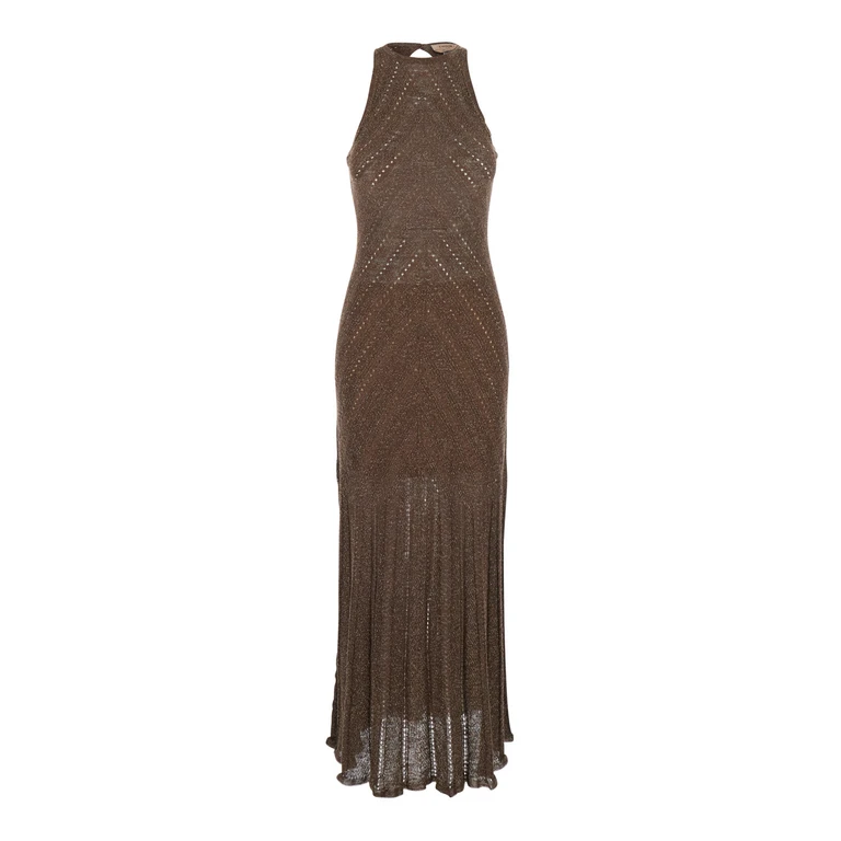 Robe Au Genou - Marron (261TT321313566)